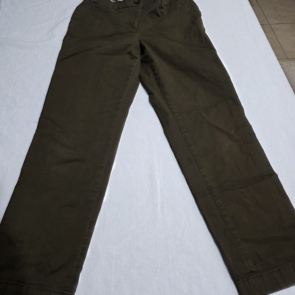 Talbots Women's Olive Chinos